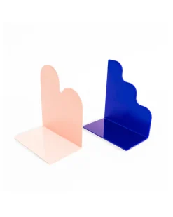 Helio Ferretti Co Abstract Bookends - Set Of 2^ Desk Accessories