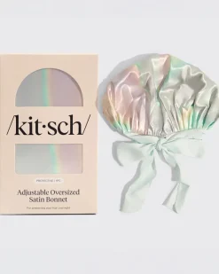 Kitsch Adjustable Oversized Satin Bonnet - Aura^ Hats + Hair