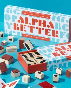 Chronicle Books Alpha Better Stamp Set^ Writing Supplies