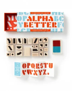 Chronicle Books Alpha Better Stamp Set^ Writing Supplies