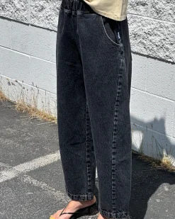 Le Bon Shoppe Arc Pants - Black Denim^ Bottoms