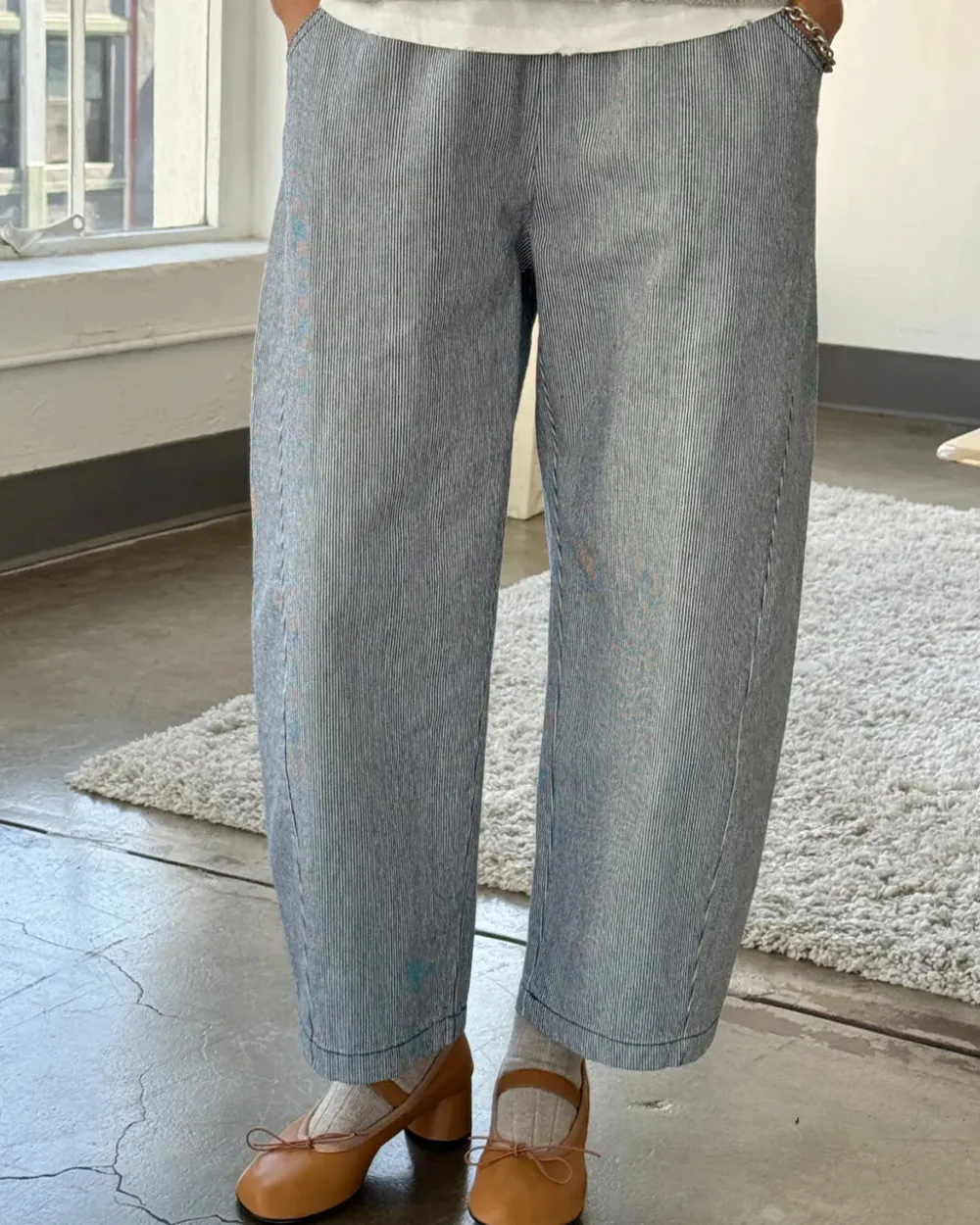 Le Bon Shoppe Arc Pants - Blue Stripe^ Bottoms