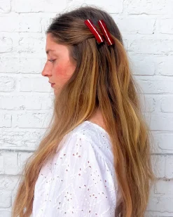 Jenny Lemons Bacon Alligator Hair Clip Set^ Hats + Hair