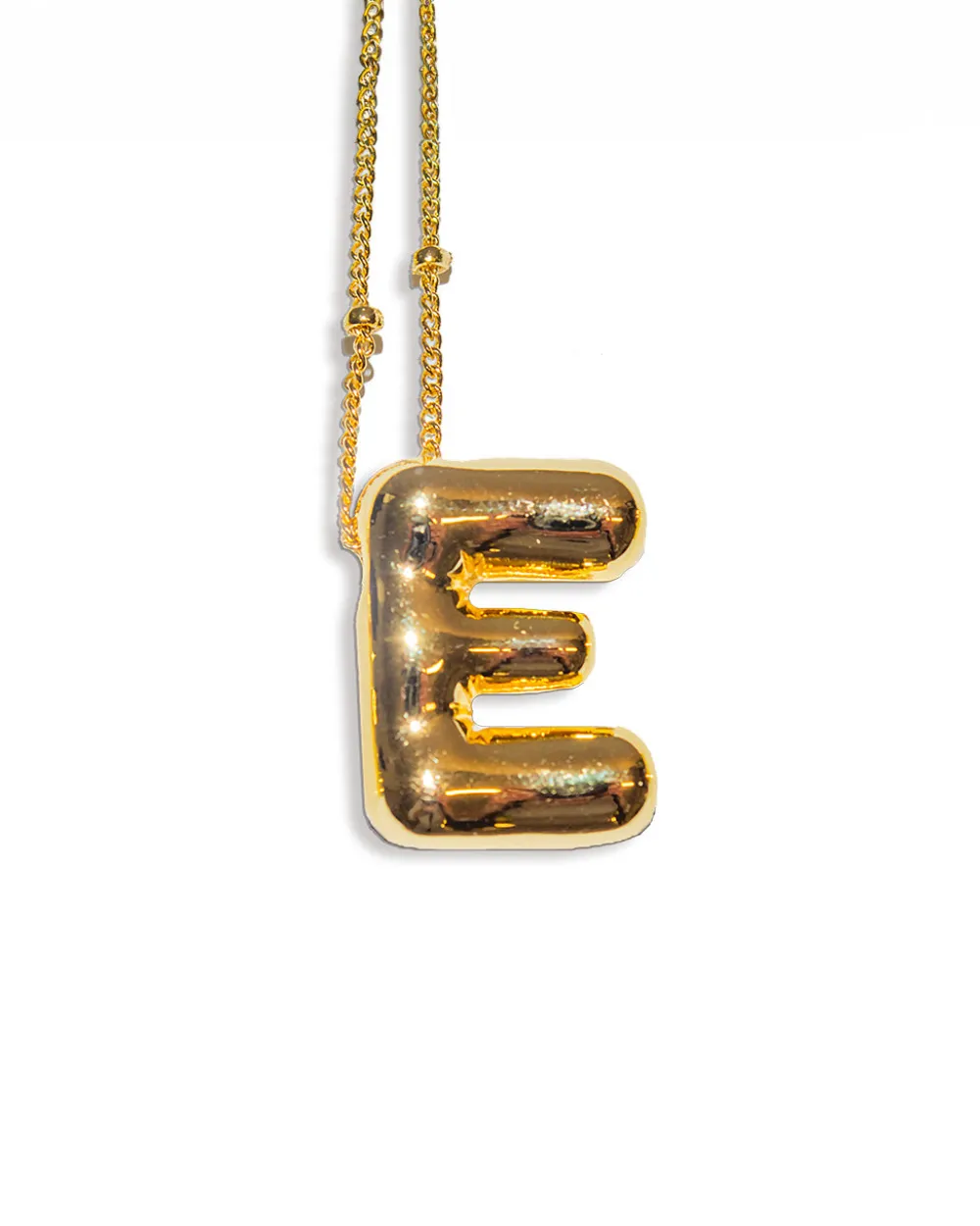 LA Blonde Balloon Initial Necklace^ Jewelry