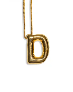 LA Blonde Balloon Initial Necklace^ Jewelry