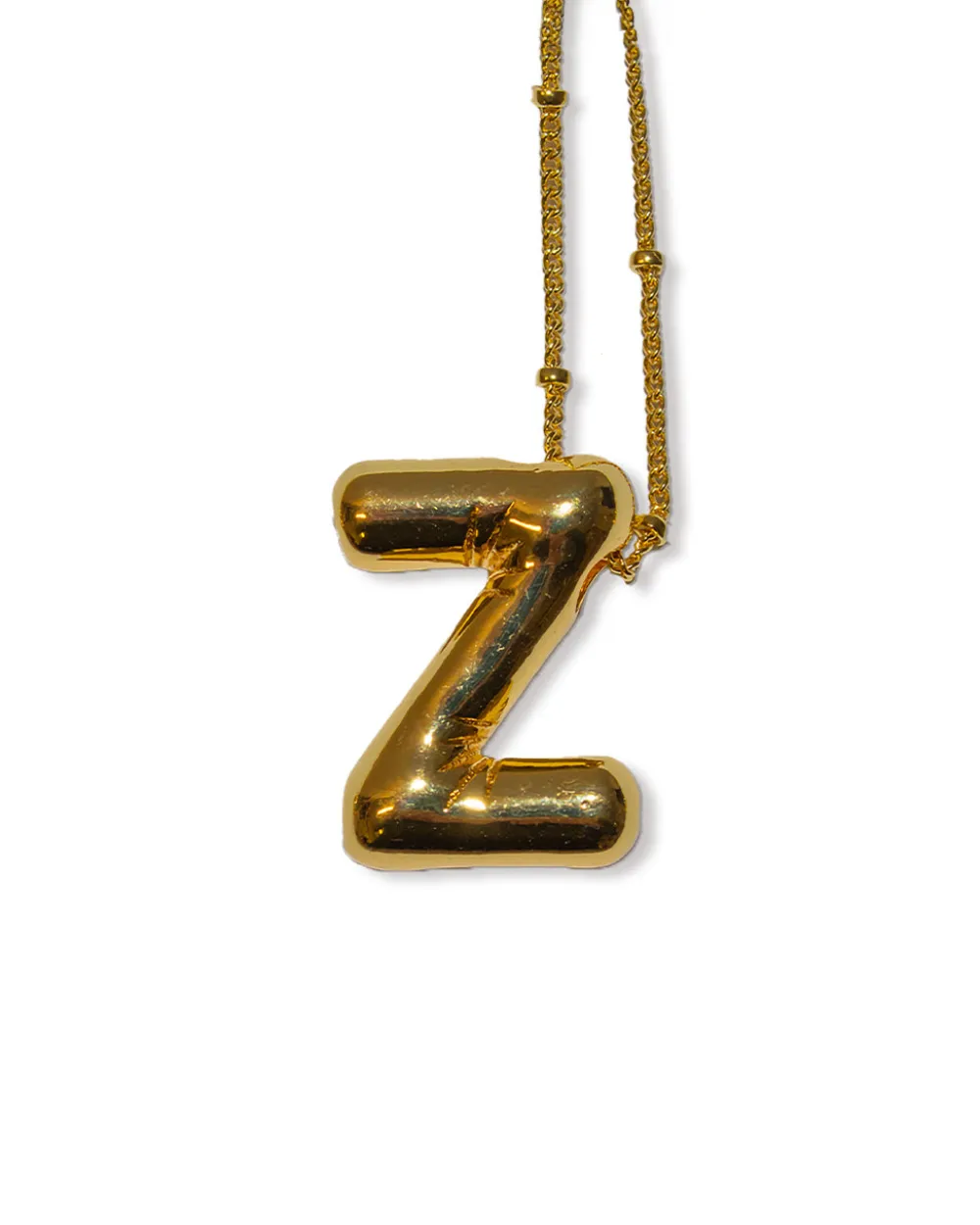 LA Blonde Balloon Initial Necklace^ Jewelry