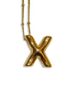 LA Blonde Balloon Initial Necklace^ Jewelry