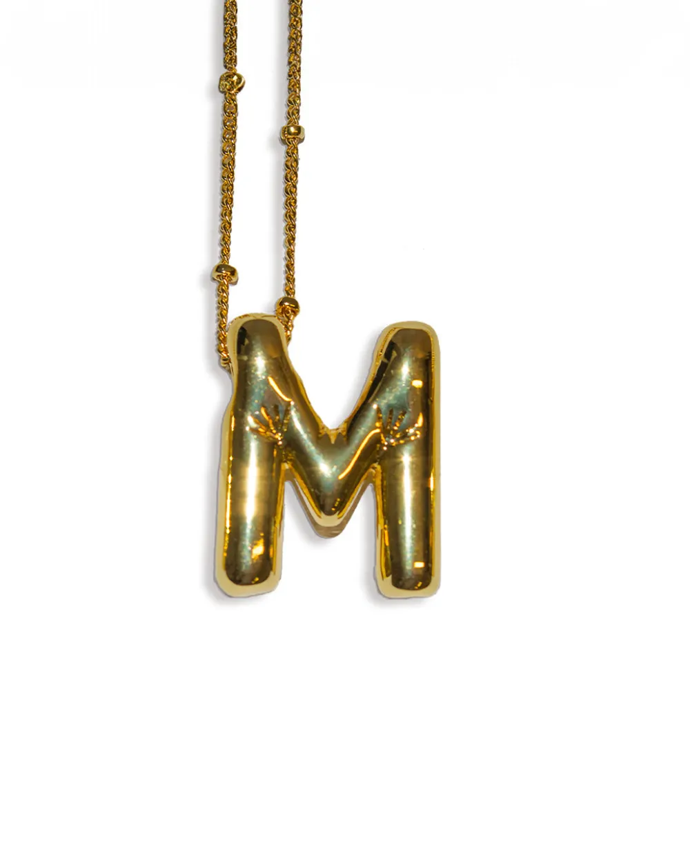 LA Blonde Balloon Initial Necklace^ Jewelry