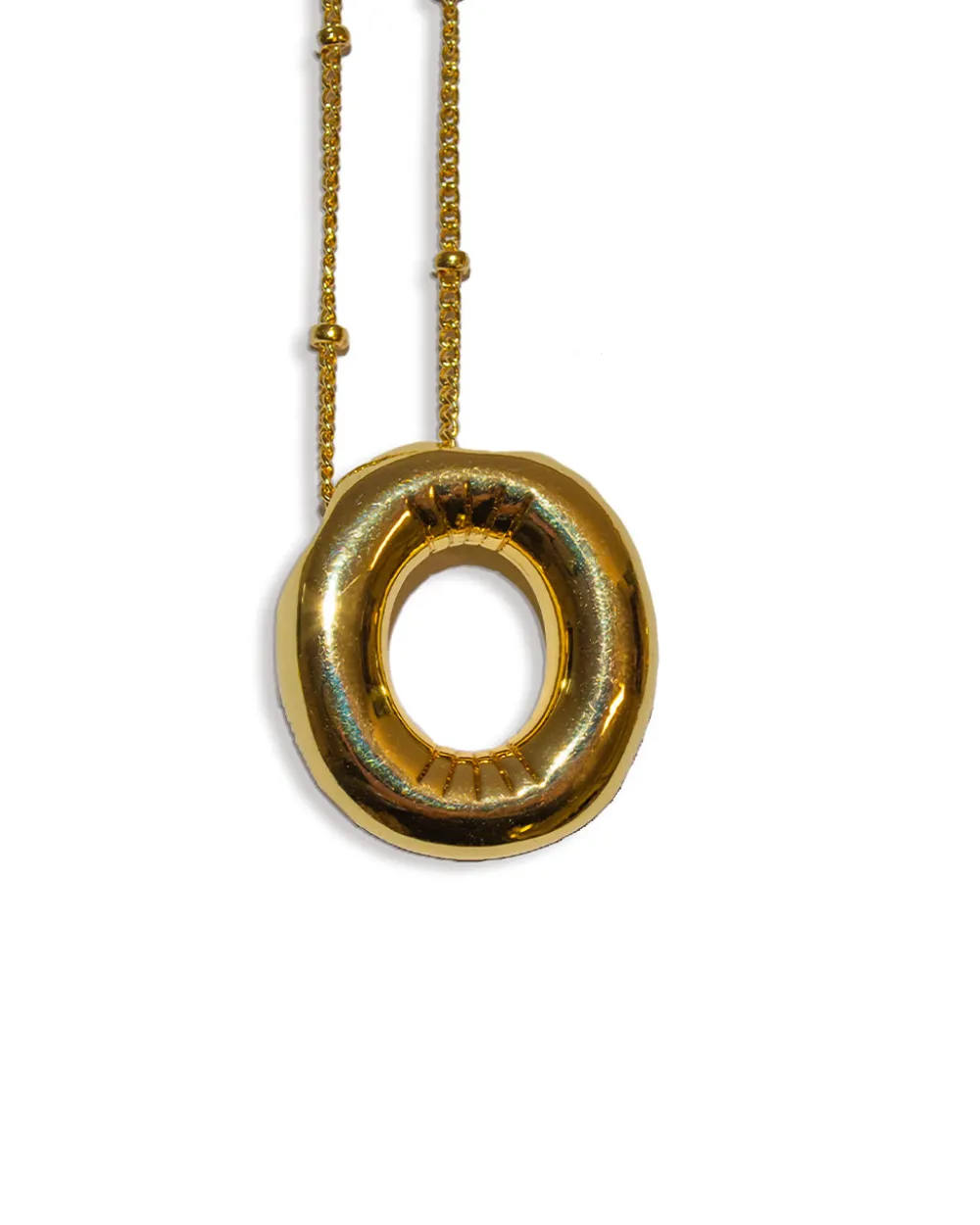 LA Blonde Balloon Initial Necklace^ Jewelry