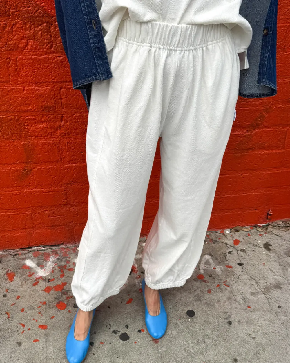 Le Bon Shoppe Balloon Pants - White Cotton^ Bottoms