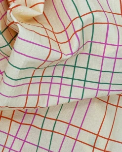 ban.do x Julie Peach ban.do Plaid Tea Towel^ Kitchen + Bar