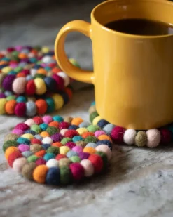 Friendsheep Boho Eco Coasters - Set of 4^ Kitchen + Bar