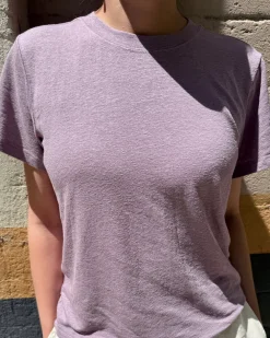 Le Bon Shoppe Bo Linen Blend Tee - Lavender^ Tees + Sweatshirts