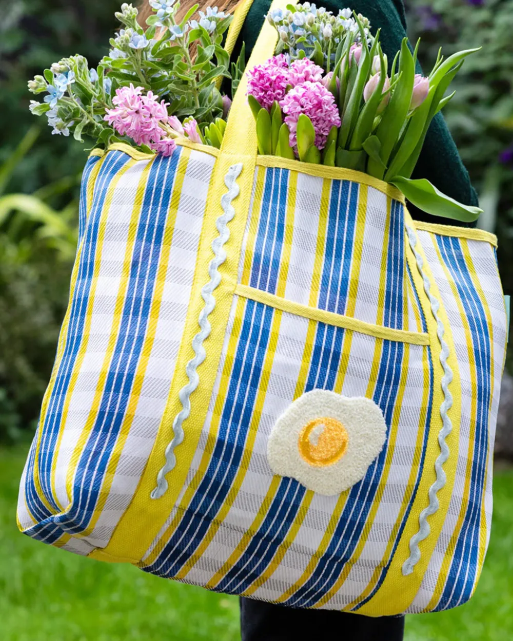 Talking Tables USA Bon Appétit Recycled Plastic Tote Bag - Egg^ Bags