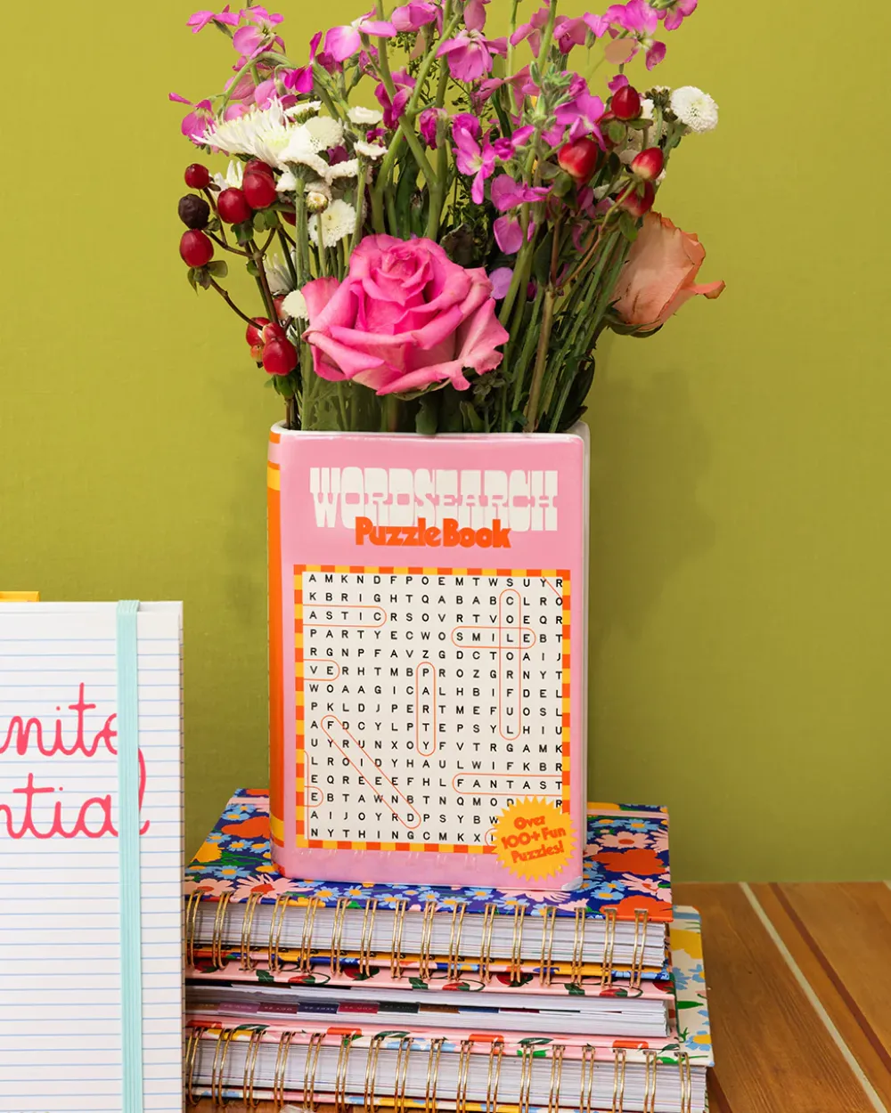 ban.do Book Vase - Word Search^ Home + Décor