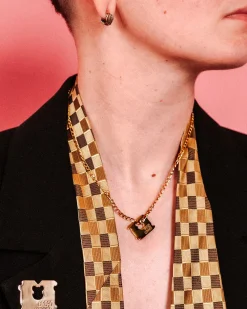 The Peach Fuzz Bread Winner Necklace^ Jewelry