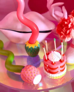 ban.do Candle Holder Set - Strawberries^ Candles + Home Fragrance