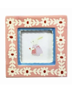 ChagoArt Ceramic Photo Frame - Pink Flowers^ Home + Décor