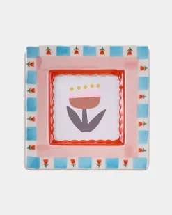 ChagoArt Ceramic Photo Frame - Red Flowers^ Desk Accessories