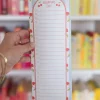 Pippi Post Cherry Stripe Shopping List Notepad^ Notebooks + Folders