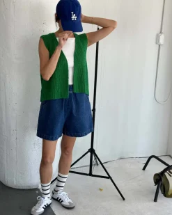 Le Bon Shoppe City Shorts - Blue Denim^ Bottoms