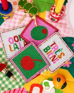 ban.do Cocktail Beaded Coaster Set^ Kitchen + Bar|Home + Décor