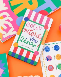 ban.do Color Outside the Lines Colored Pencils^ Writing Supplies