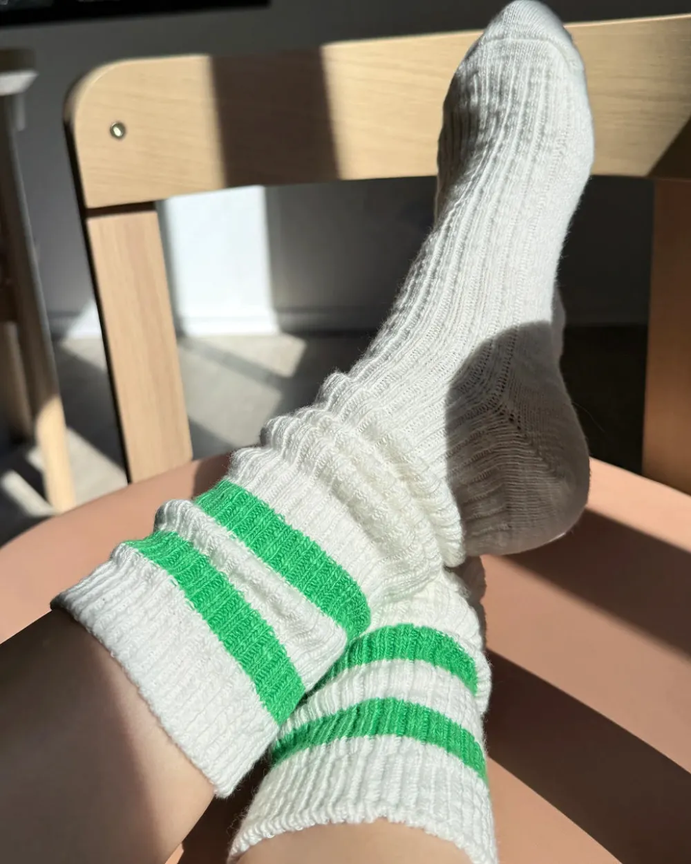 Le Bon Shoppe Cottage Varsity Socks - Green Varsity^ Socks + Slippers