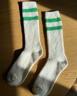 Le Bon Shoppe Cottage Varsity Socks - Green Varsity^ Socks + Slippers