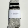 Le Bon Shoppe Cottage Varsity Socks - Heather Grey Varsity^ Socks + Slippers