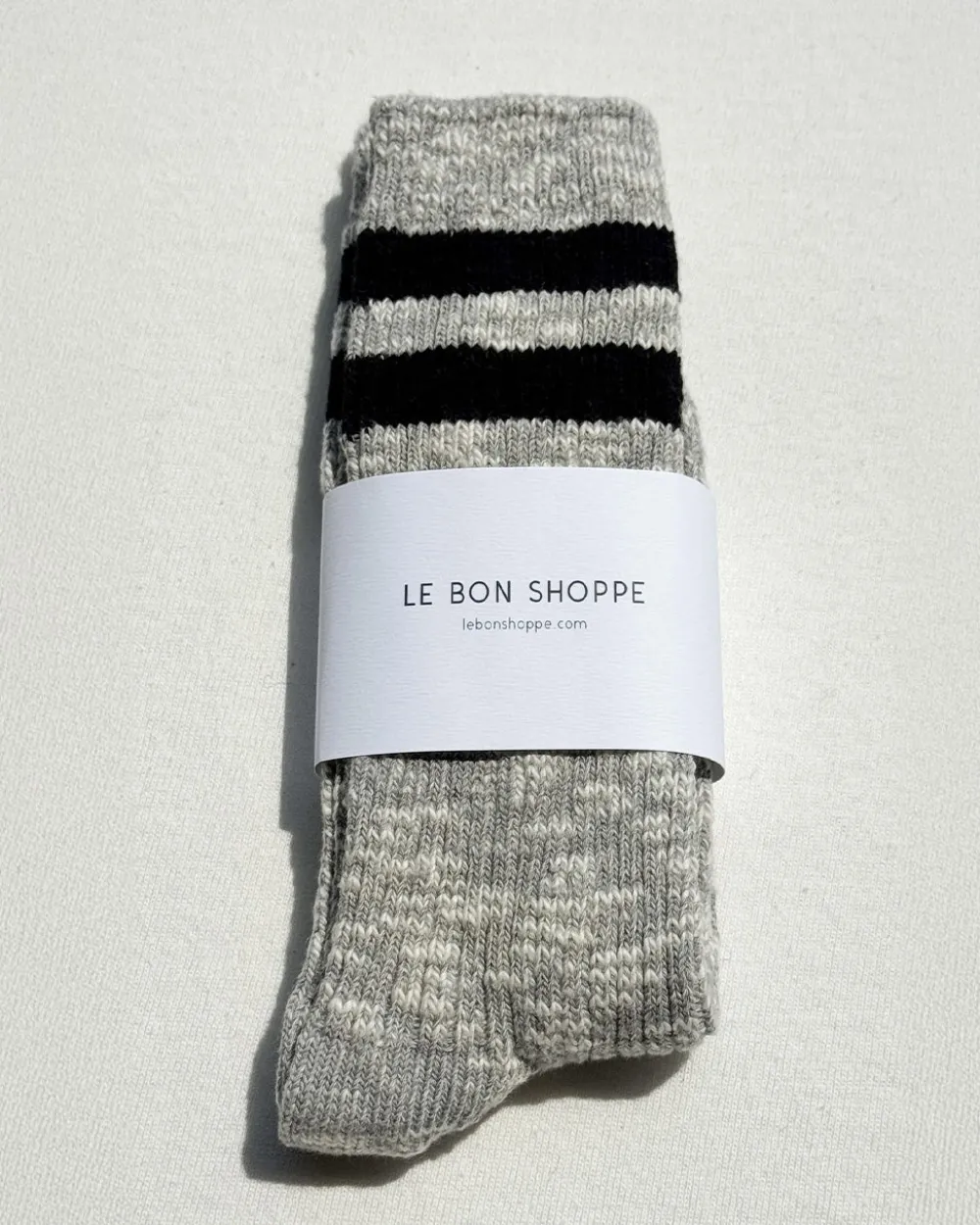 Le Bon Shoppe Cottage Varsity Socks - Heather Grey Varsity^ Socks + Slippers