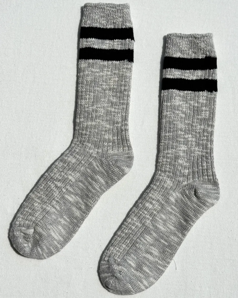 Le Bon Shoppe Cottage Varsity Socks - Heather Grey Varsity^ Socks + Slippers