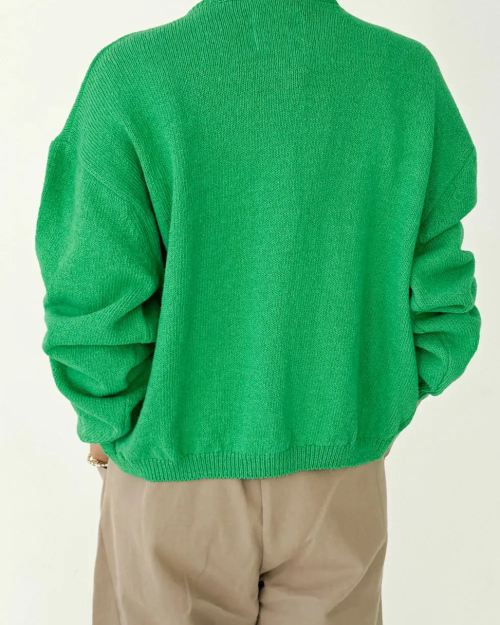 Le Bon Shoppe Cotton Leila Cardigan - Spring Green^ Sweaters