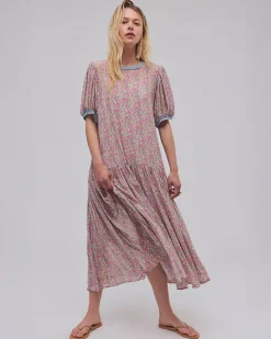 Free People Courtside Crush Maxi Dress - Blush Combo^ Dresses + Jumpsuits