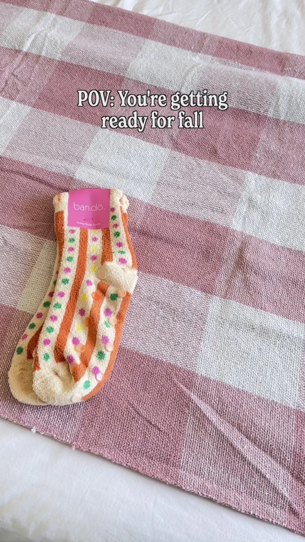 ban.do Cozy Grip Socks - Colorful Grid^ Socks + Slippers