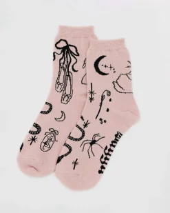 Baggu Crew Socks - Ballet Icons^ Socks + Slippers