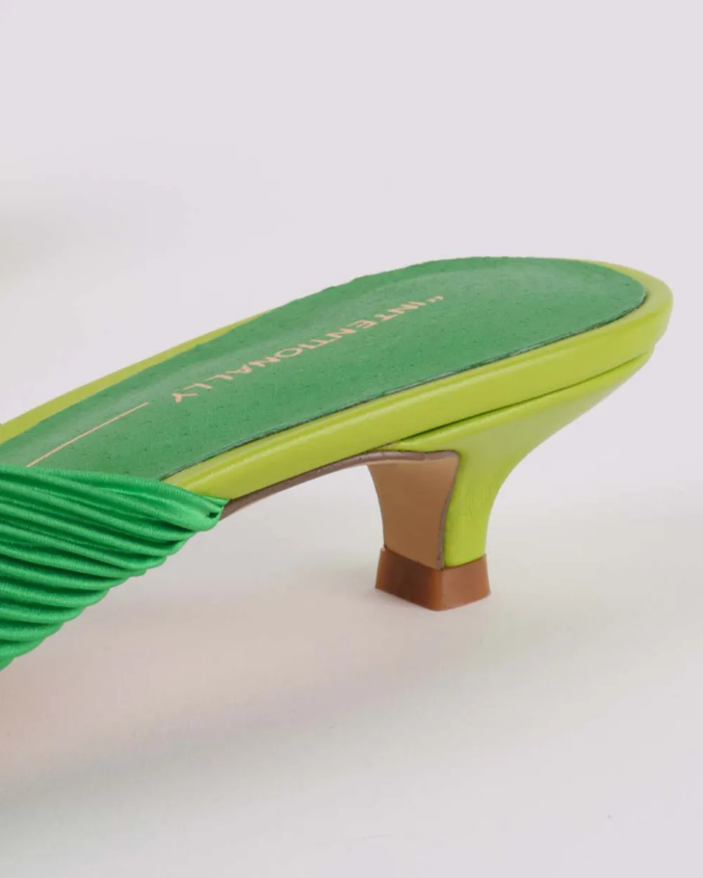 Intentionally Blank Curfew Kitten Heel - Grass^ Shoes