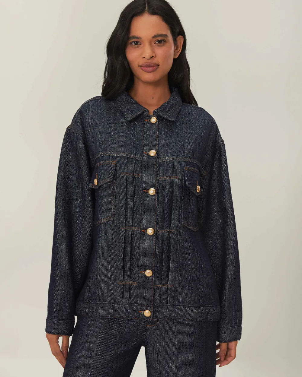 Farm Rio Denim Shine Jacket^ Jackets