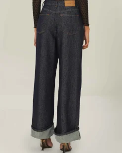 Farm Rio Denim Shine Wide Leg Pants^ Bottoms
