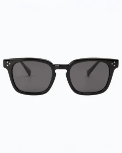 Jaxy Eyewear Diner Retro Polarized Square Sunglasses - Black^ Sunglasses