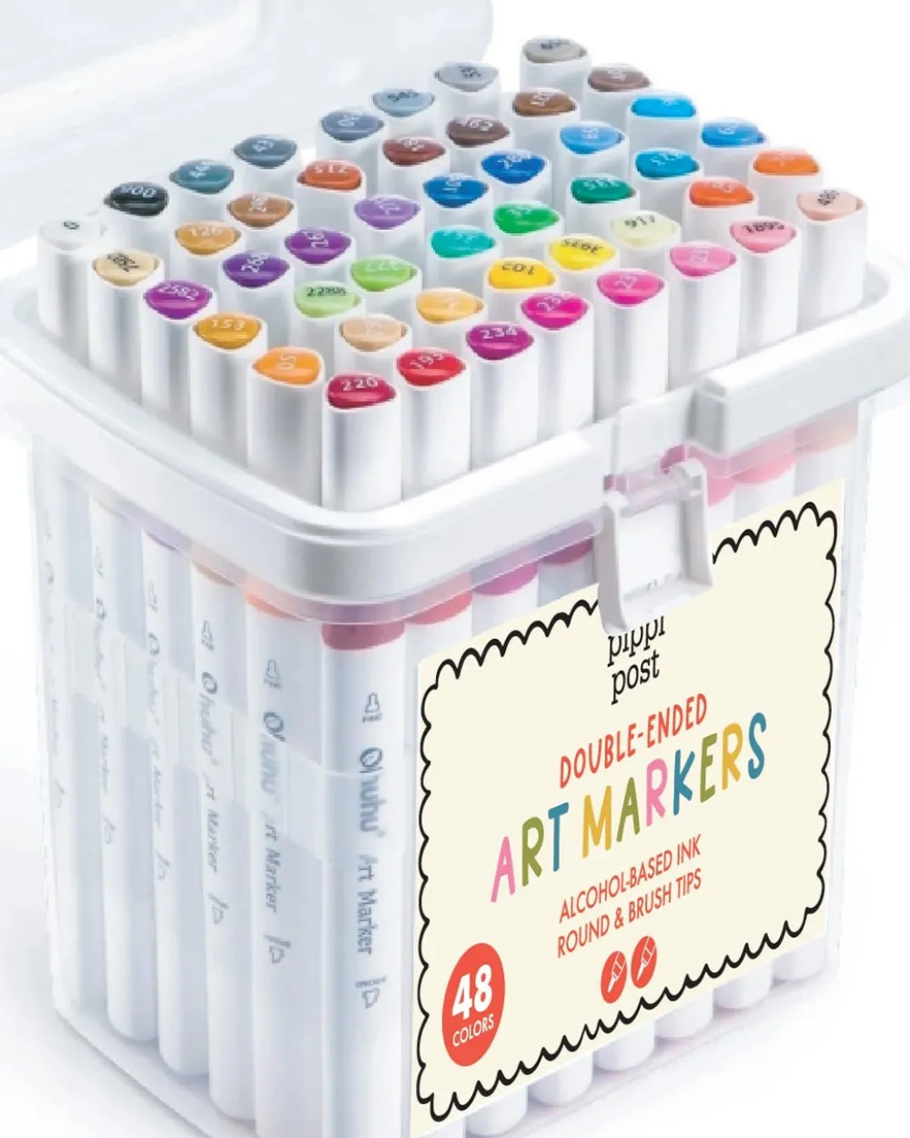 Pippi Post Dual Tip Art Markers Set^ Writing Supplies