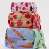Baggu 3D Zip Set - Carrots + Berries^ Travel Accessories
