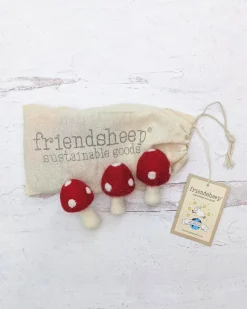 Friendsheep Eco Fabric Fresheners - Red Mushroom^ Home + Décor