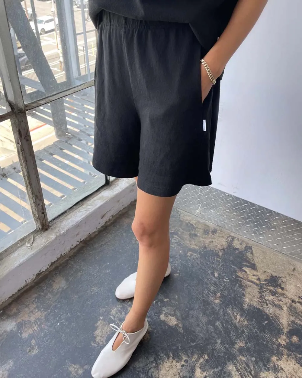 Le Bon Shoppe Flared Basketball Shorts - Black^ Bottoms