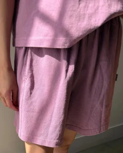Le Bon Shoppe Flared Basketball Shorts - Dusty Lilac^ Bottoms