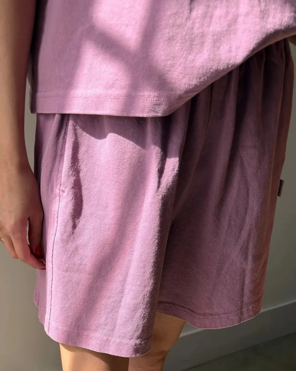 Le Bon Shoppe Flared Basketball Shorts - Dusty Lilac^ Bottoms