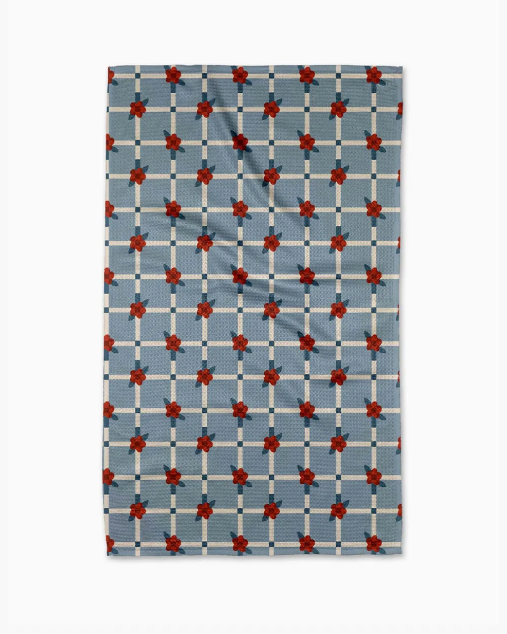 Geometry Floral Parade Grid Tea Towel^ Kitchen + Bar