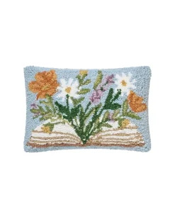 Peking Handicraft Flower Book Hook Pillow^ Home + Décor