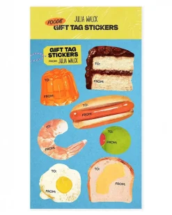 Julia Walck Foodie Gift Tag Stickers^ Games + Activities