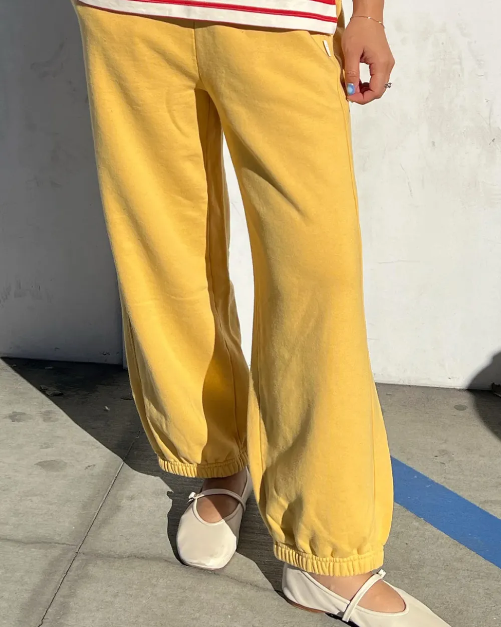 Le Bon Shoppe French Terry Balloon Pants - Deep Yellow^ Bottoms